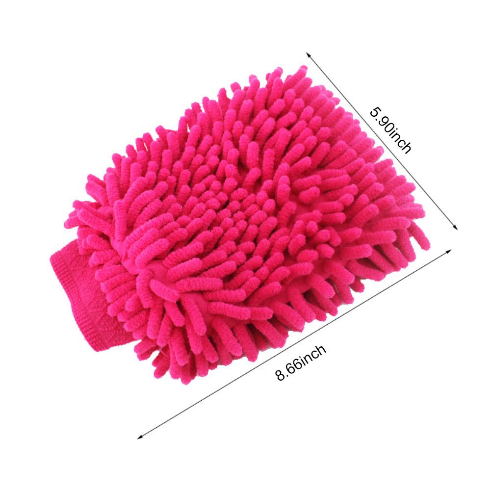 Nobel Car Wash Mitt,Chenille Microfiber Premium Scratch-Free Wash Mitt, Nine Colors Can Be Seleted