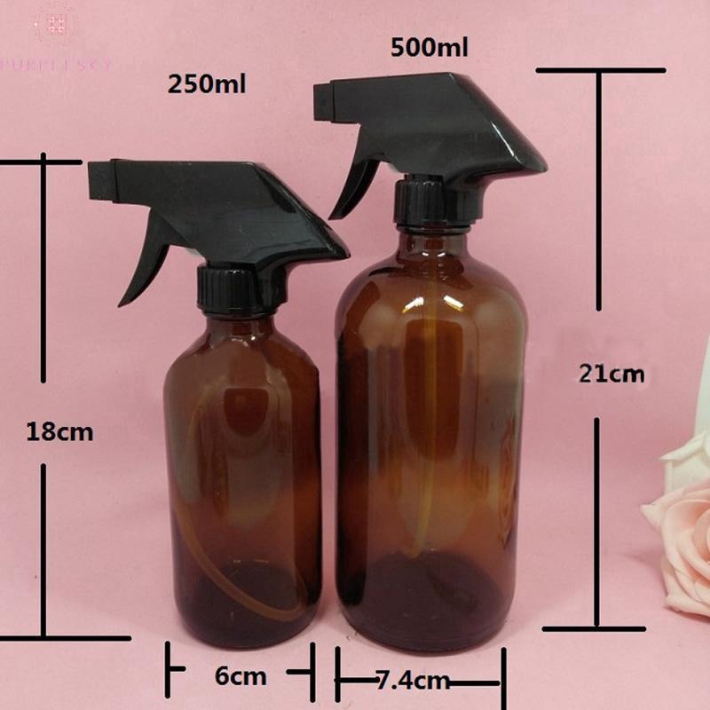 Download Amber Glass Spray Bottle Water Sprayer Trigger ...