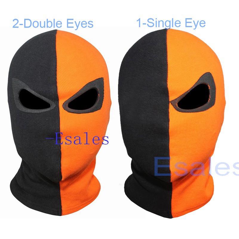 Deathstroke Terminator Slade Cosplay Mask Balaclava Hood Face Halloween Party Shopee Singapore - roblox deathstroke mask
