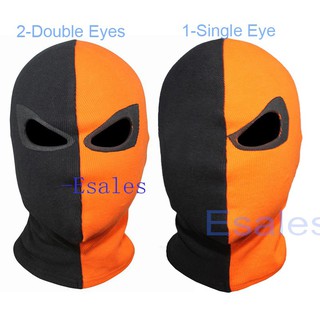 Deathstroke Terminator Slade Cosplay Mask Balaclava Hood Face Halloween Party Shopee Singapore - orange balaclava roblox