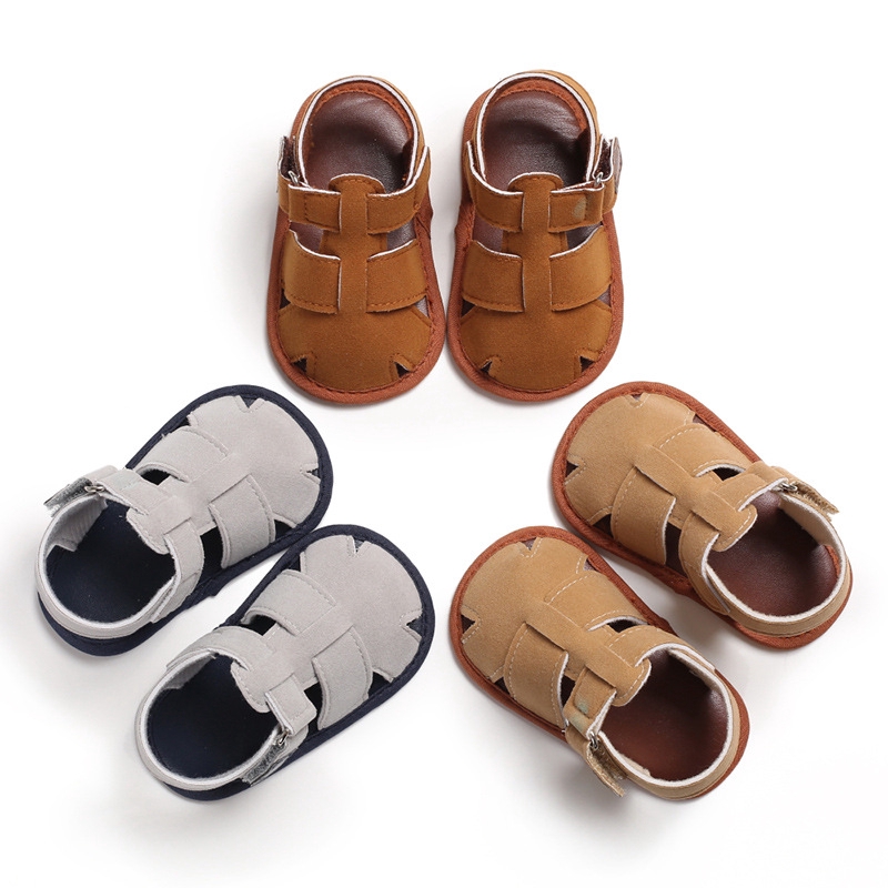 baby boy tan sandals