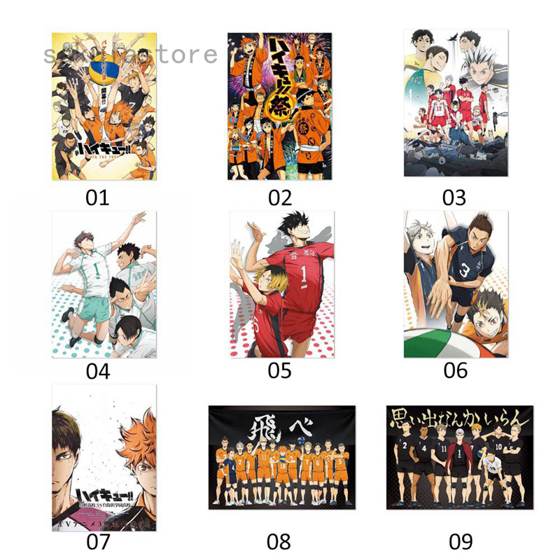 anime haikyuu new pattern poster anime hd print wall art poster for home decor shopee singapore