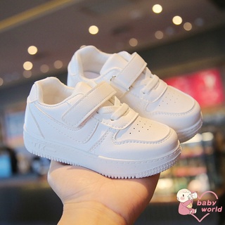 Children's casual sports shoes kids boys and girls soft bottom white shoes breathable running sports shoes