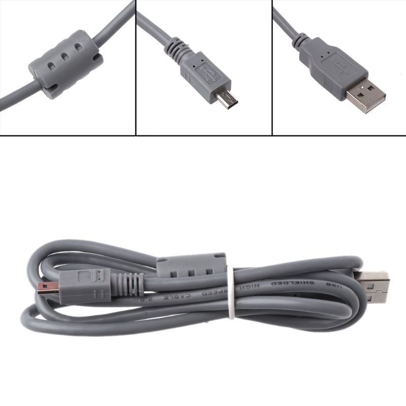 Btsg 1m Usb To Mini 8 Pin Connector Usb Charge Cable Cord For Nikon For Canon For Sony Digital Camera Shopee Singapore