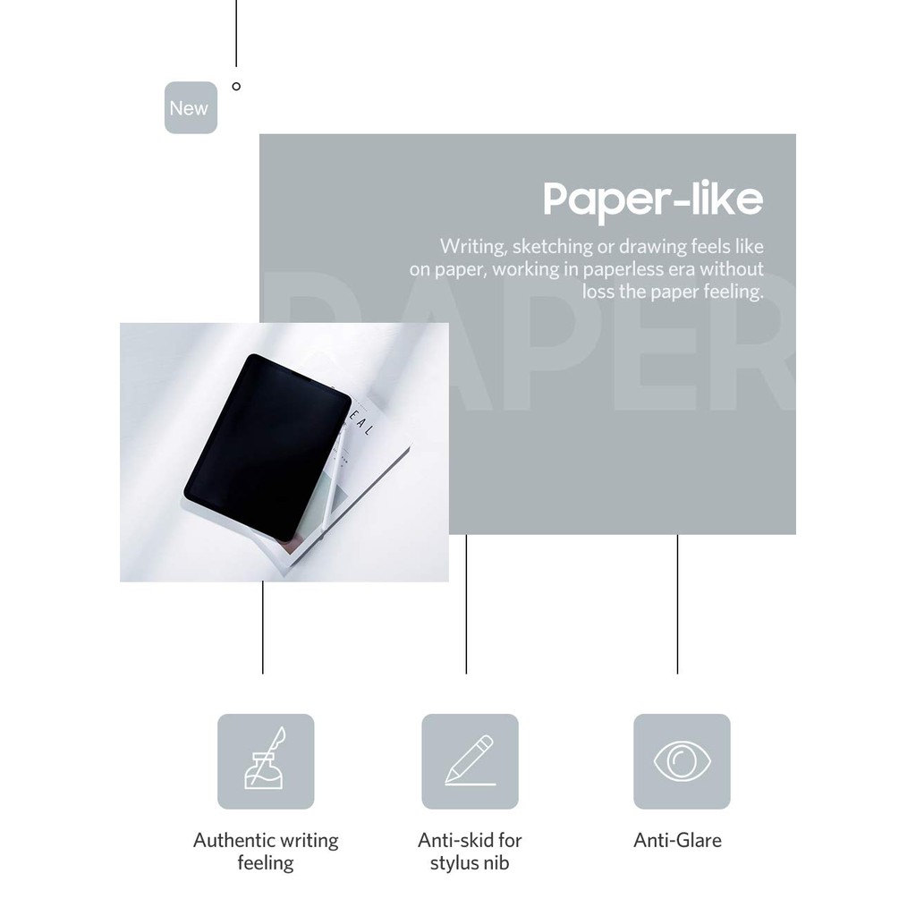 Not Glass iPad Pro 11 inch PaperFeels Like Screen Protector, 2 Pack