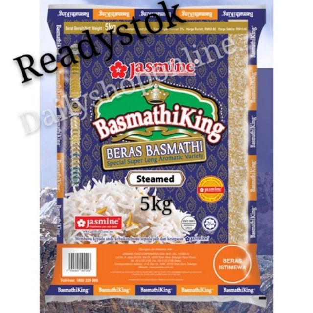 Beras Jasmine King Basmathi Special Super Long Rice 5kg  Shopee 