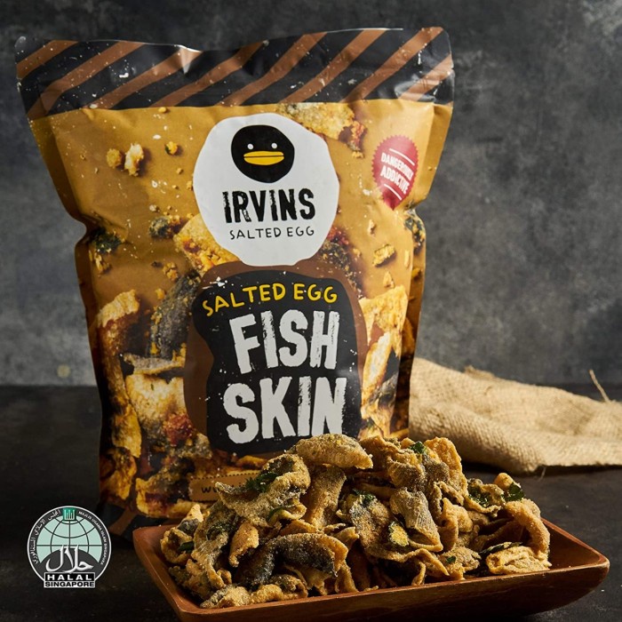 Irvins Salted Egg Fish Skin (105 Gr) (SMALL) | Shopee Singapore