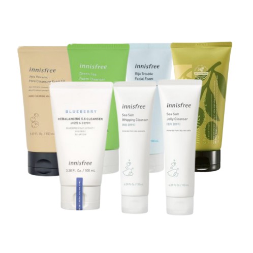 Innisfree Blueberry Rebalancing 5 5 Cleanser Jeju Volcanic Pore Cleansing Foam Green Tea Foam Clanser Sea Salt Perfect Cleanser Sea Salt Whipping Cleanser Bija Trouble Facial Foam Olive Real Cleansing Foam Shopee Singapore