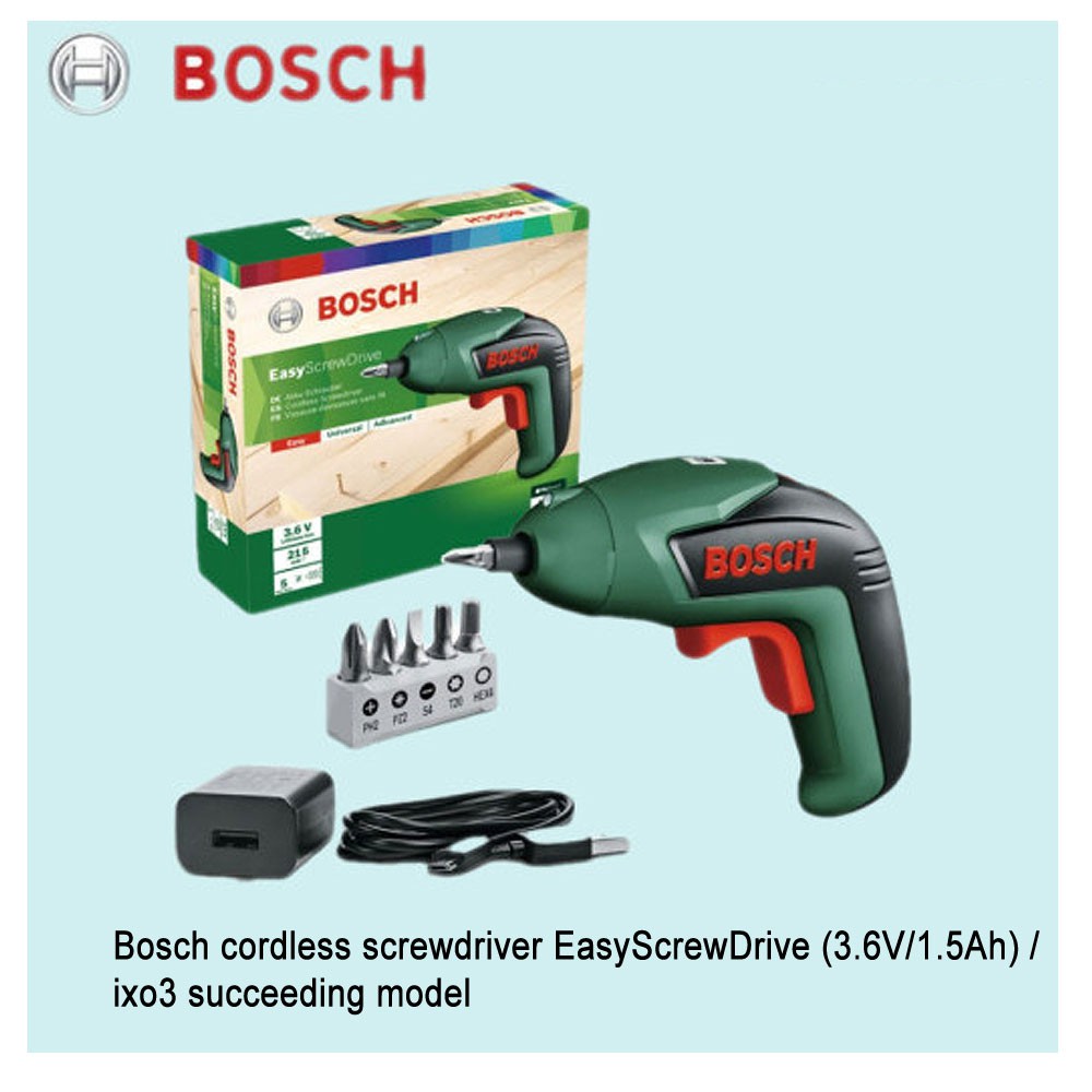 Bosch cordless screwdriver EasyScrewDrive ixo3 succeeding model