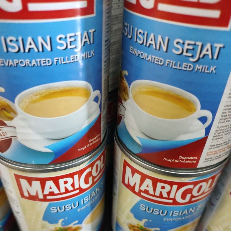 Marigold Evaporated Filled Milk 390g Susu Cair Susu Tin Shopee Singapore