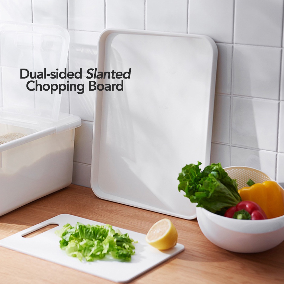 Dual-Slant Antimicrobial Cutting / Chopping Board with AG+
