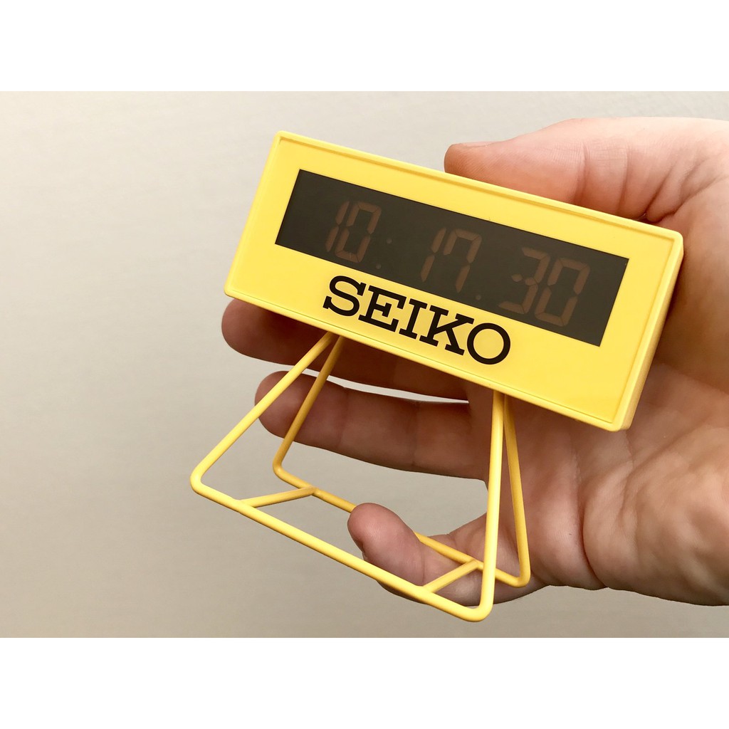 Seiko QHL062Y Clocks Countdown Style LCD Alarm Clock | Shopee Singapore