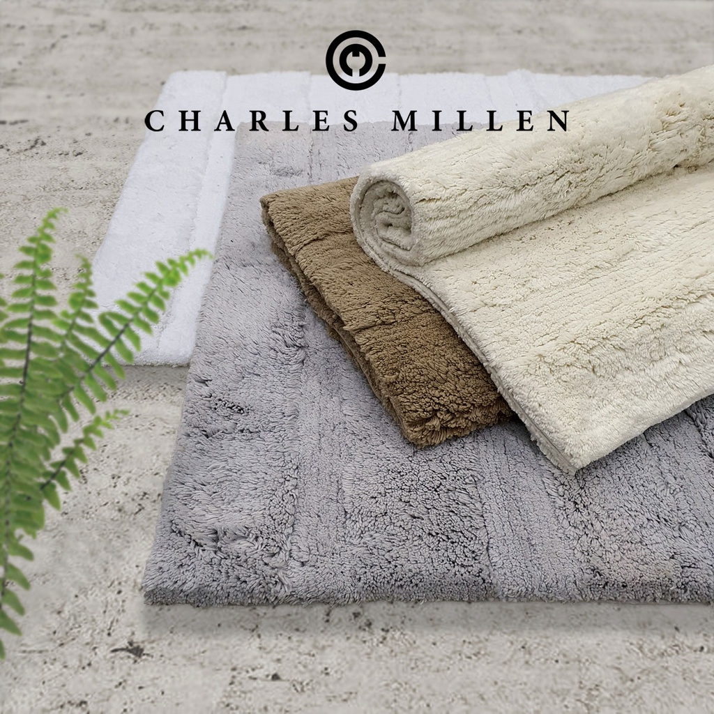 CMSG Charles Millen Signature New Cordue with Anti slip Tufted Mat/ Bath Mat/ 74 x 120cm 1.9KG