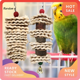 RAN Natural Pet Bird Toy Parrot Bites Grass Skewer Cages Toys Interactive Bird Supplies