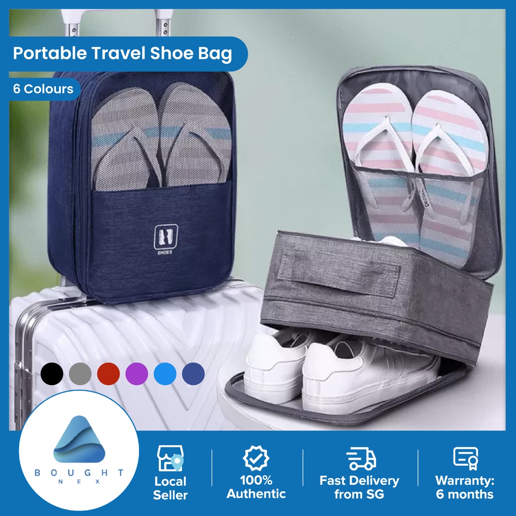 kilofly 10pc Travel Sleeve Transparent Storage Organizer Drawstring Shoe Bag Set 