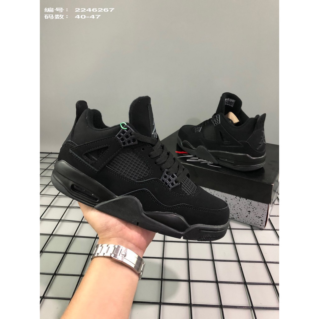 men's jordan retro 4 black