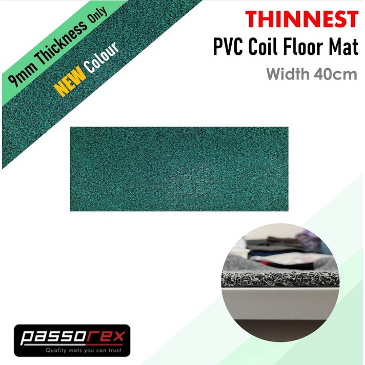 [NEW] Passorex Thinnest [9mm Thickness] Classic PVC Coil Floor Mat [Depth 40cm] Shopee Singapore