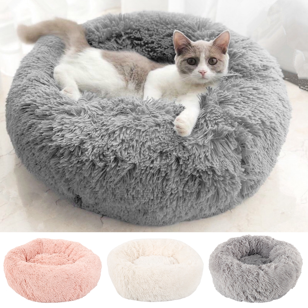 Soft Plush Dog Bed Washable Fluffy Cushion Warm Luxury Pet Cat Puppy Mat Nest Sy Shopee Singapore