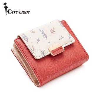 Image of thu nhỏ Fashion Women Wallet Small Short Fold Purse Printing Contrast color Female Coin Purse  Pocket #1