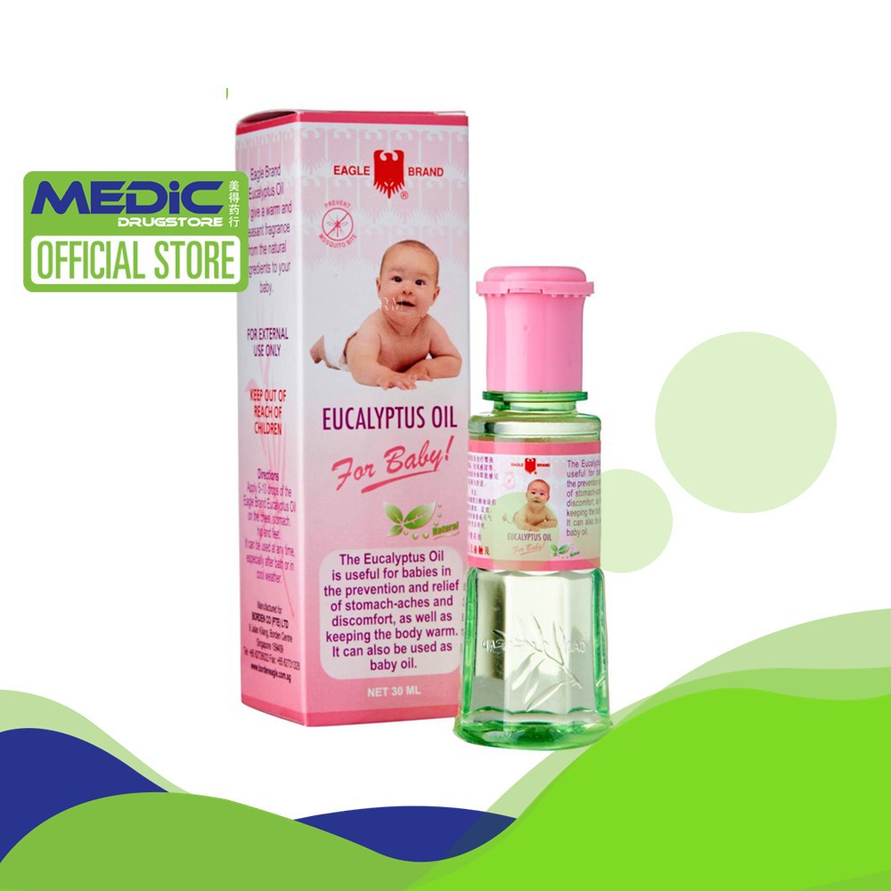 [Bundle of 12] Eagle Brand Eucalyptus Oil for Baby 30ML By Medic