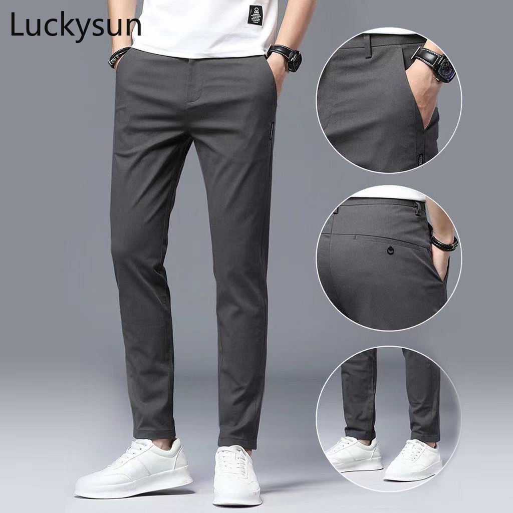 [Ready Stock] Formal Pant Men's Summer Thin Breathable Office Pants