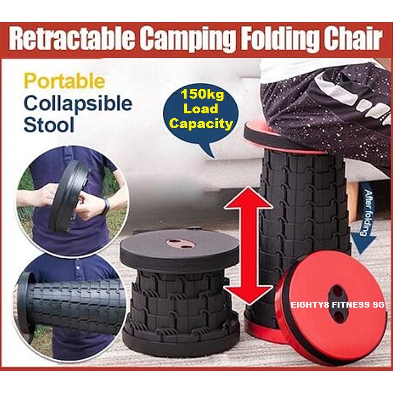 Portable Telescopic Collapsible Foldable Folding Stool Chair/ Camping