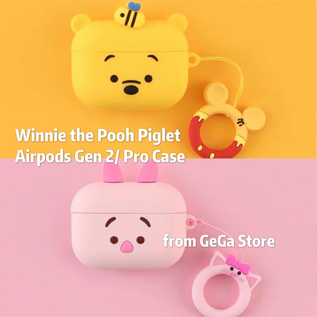 Winnie the Pooh Cute Airpods Case Silicone Airpods 3 Pro Case Cartoon Airpods  Case Portable Airpods Gen 2 Case | Shopee Singapore
