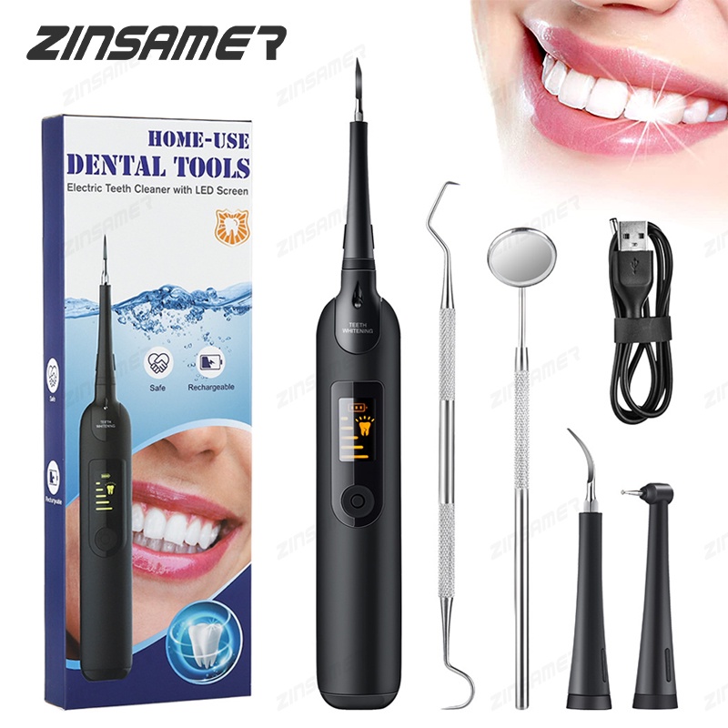[ZINSAMER] Electric Dental Calculus Remover Tooth Cleaner Portable