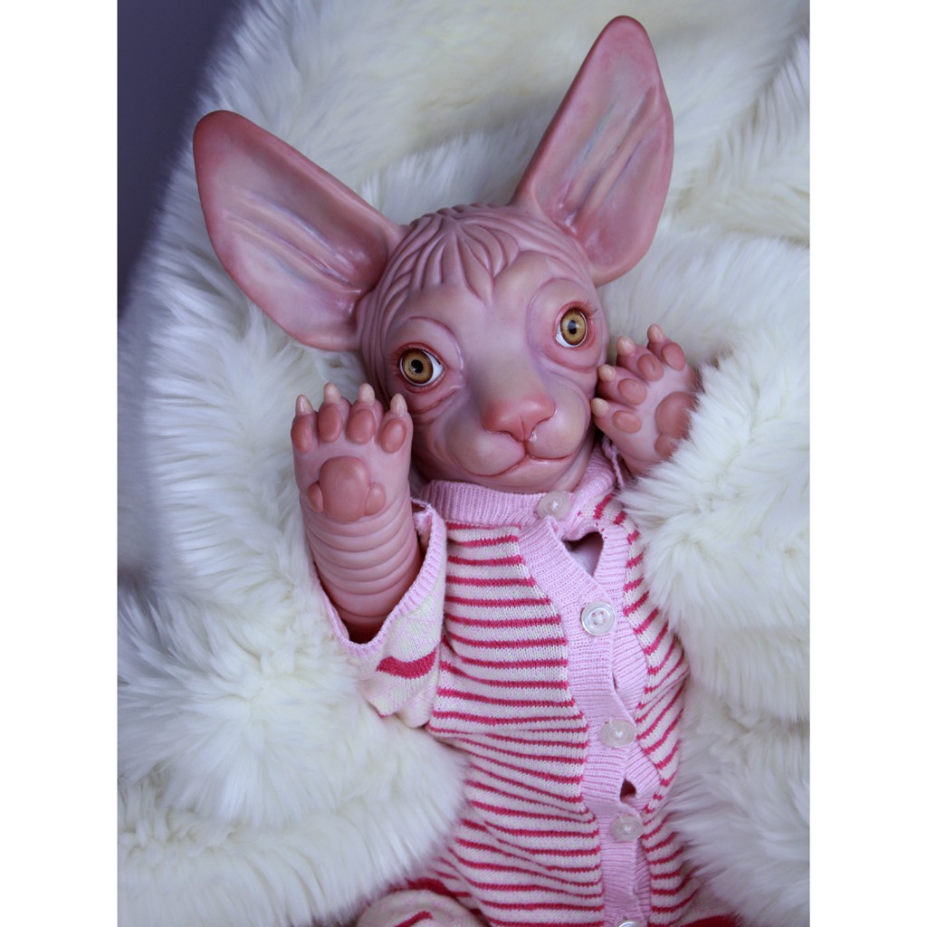 stuffed hairless cat
