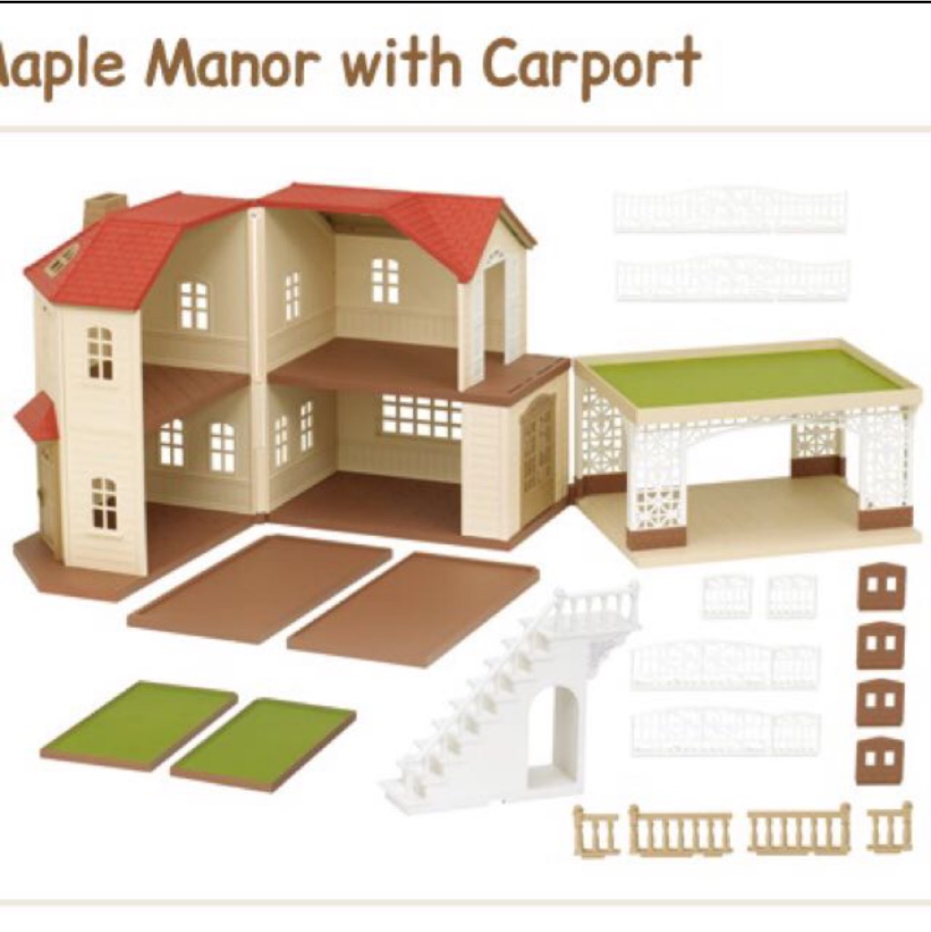 Sylvanian Families Maple Manor With Car Port Shopee Singapore