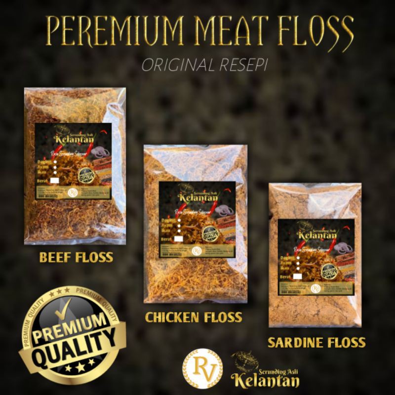 Serunding Asli Kelantan Murah Dan Sedap Serunding Kampung Laut Serunding Daging Serunding Ayam Serunding Ikan Shopee Singapore