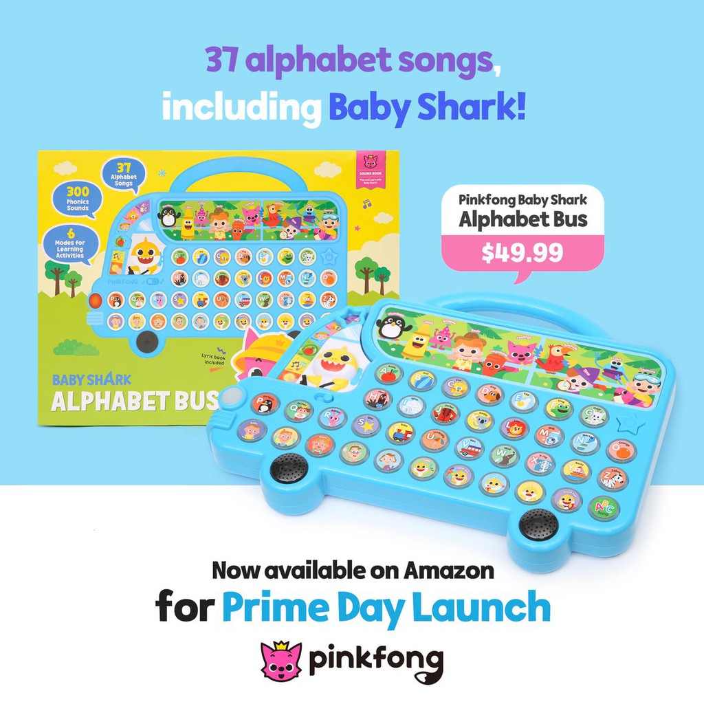 pinkfong baby shark alphabet bus