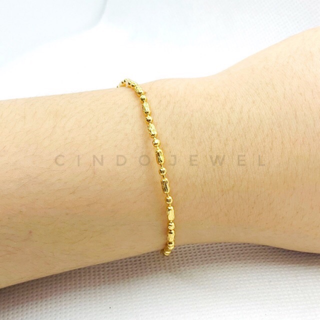 Shop Malaysia Korean Simple Gold Feather Bracelet Cop 916 Shopee Singapore