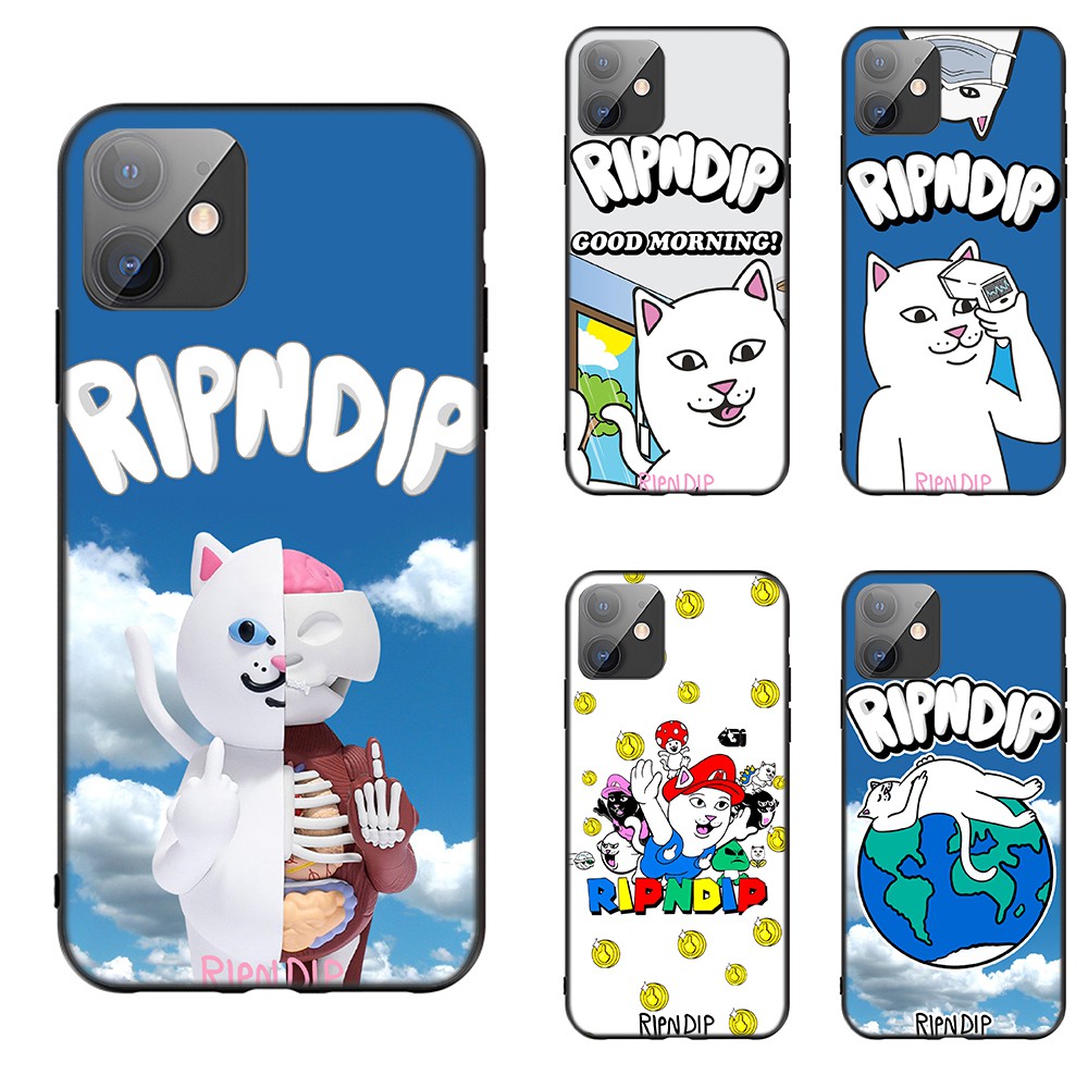 Iphone 12 Mini 11 Pro Max Casing Soft Case 127lq Ripndip Cat Shopee Singapore