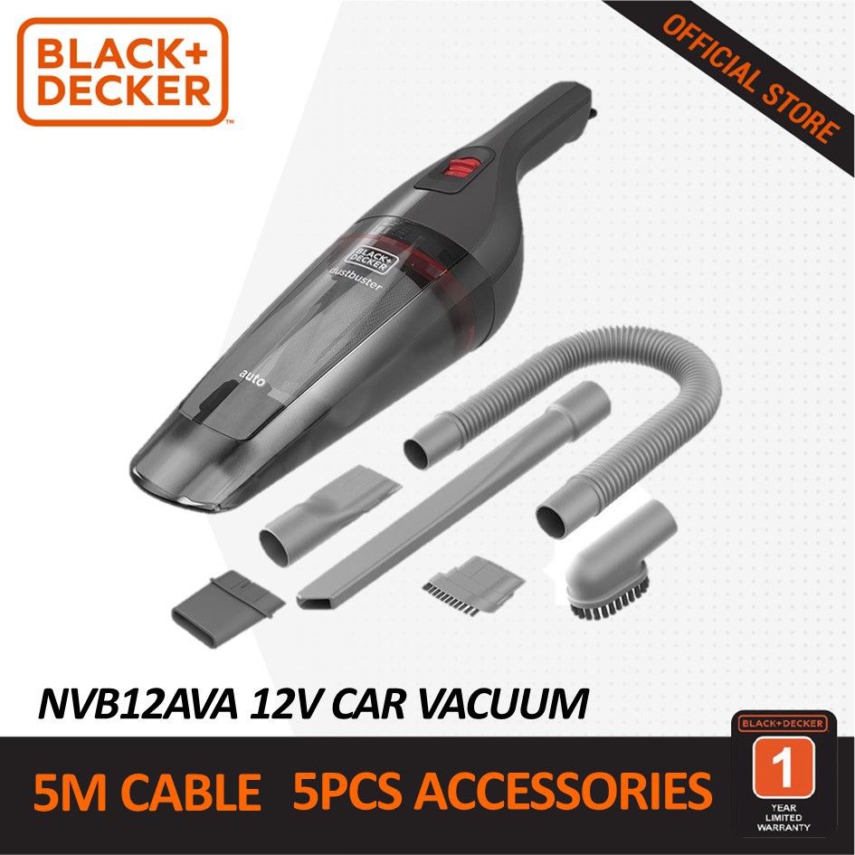 Black & Decker 12V Car Vacuum with Acc NVB12AVA car vacuum cleaner