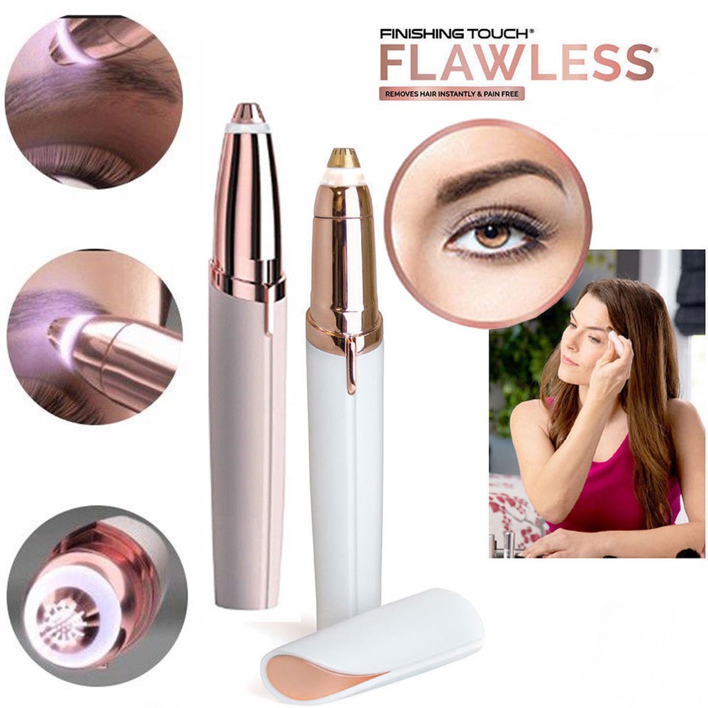 painless laser tip technology electric eyebrow hair removing pen