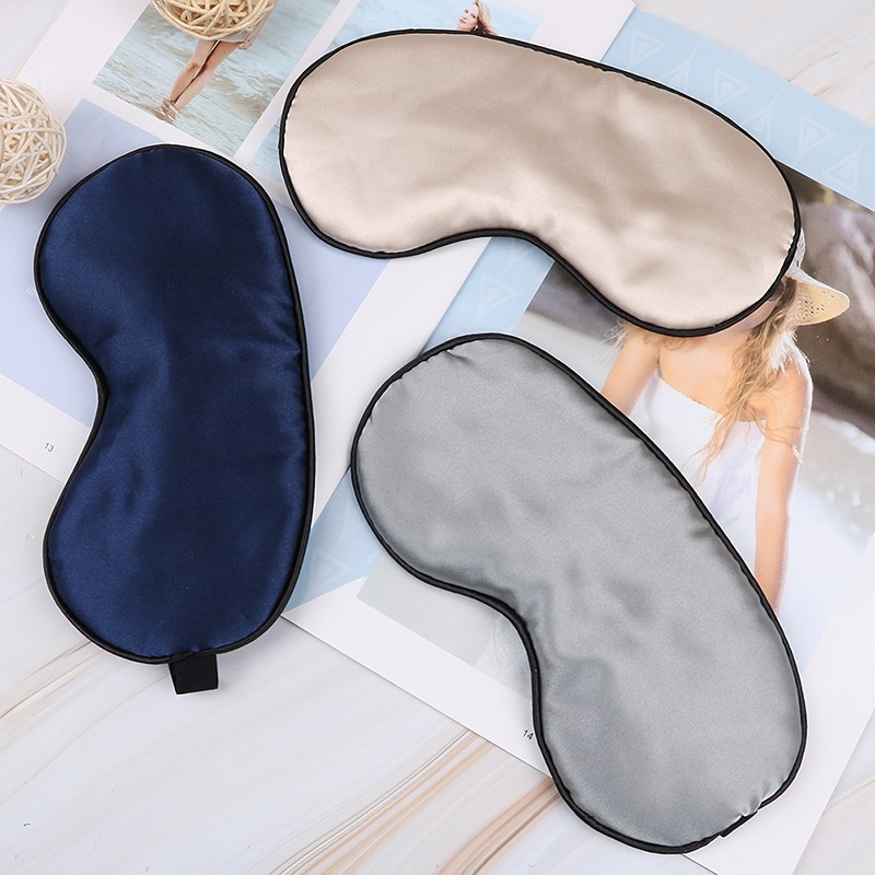 WHSG 1 pcs eye mask soft padded travel night sleeping blindfold sleep aid