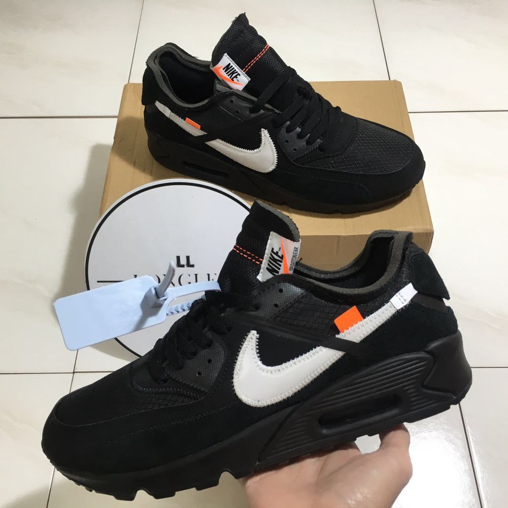 nike air max 90 x off white black