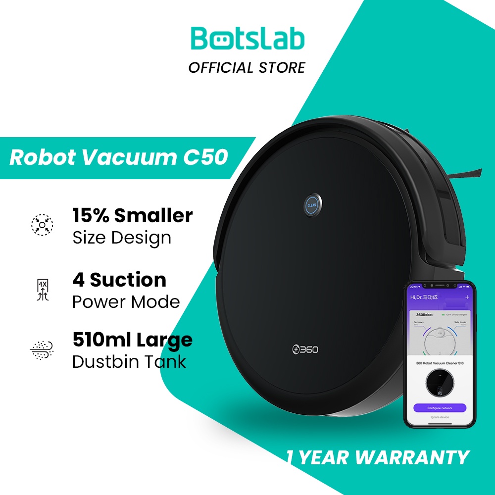 [OFFICIAL] Botslab 360 Robot Vacuum Cleaner C50 2 in 1 Vacuuming & Mopping 2600Pa Suction with App Connection - GLOBAL