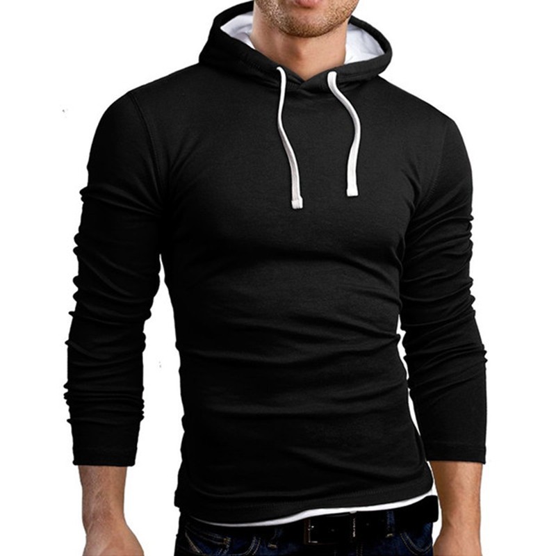 muscle fit hoodie men's