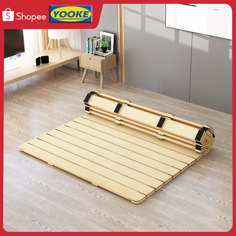 [Ready Stock] Folding Bed Pad Tatami Solid Wood Bed Pad 1.8 M Waist ...