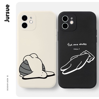 JURSUE Soft Silicone Couple Cute Funny Shockproof Phone Case Cover Casing Compatible for iPhone 14 13 12 11 Pro Max SE 2020 X XR XS 8 7 ip 6S 6 Plus XYH119