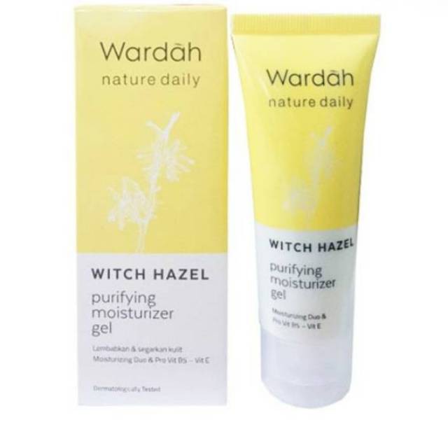 40ml Wardah Nature Daily Witch Hazel Purifying Moisturizer Gel Shopee Singapore
