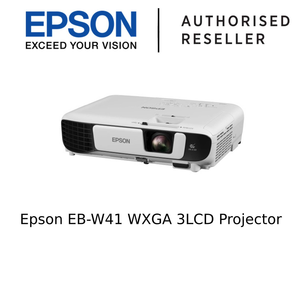 Epson Eb W41 Wxga 3lcd Projector Shopee Singapore