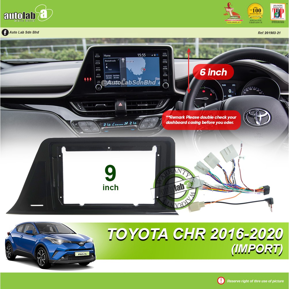 Shop Malaysia Android Player Casing 9 Toyota Chr 2016 2020 Import With Socket Toyota Cb 142 Antenna Join Camera Input Shopee Singapore