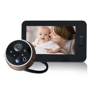 Peephole Door Camera 4.3 Inches Color Screen With Electronic Doorbell LED Lighting Video Viewer Video-Eye Home Safety