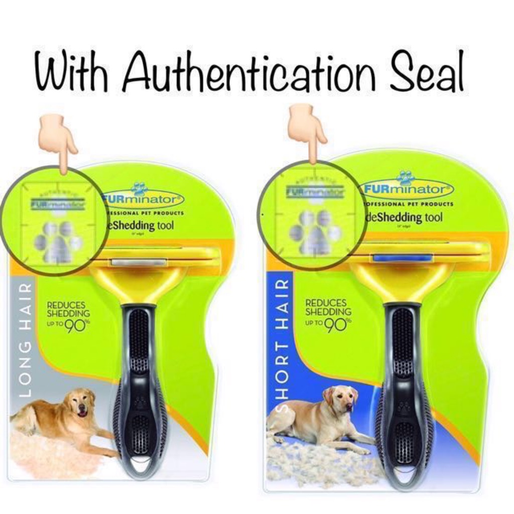 Authentic Furminator Long Hair Deshedding Tool For Dogs Large