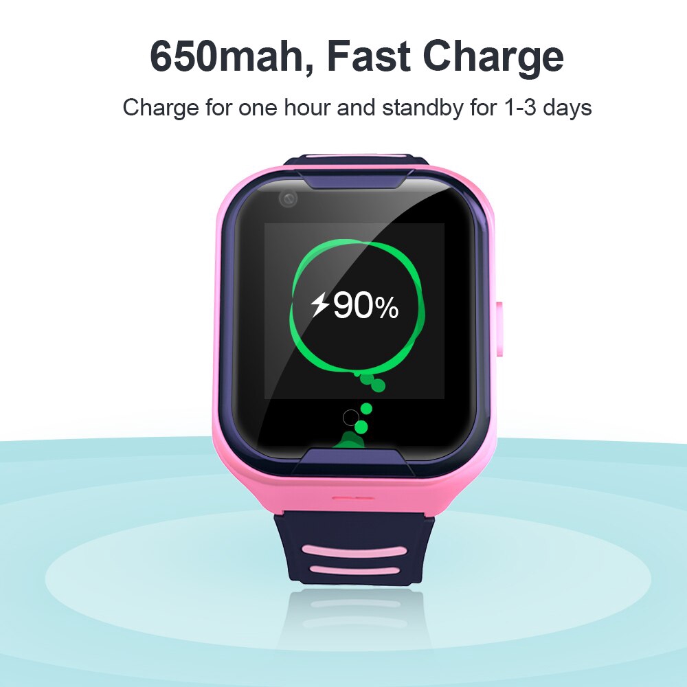 A36E Kids Smart Watch 4G SIM Card GPS WIFI Location Video Call Remote Call Back Monitor 650mah Battery Boy Girl Baby Watch