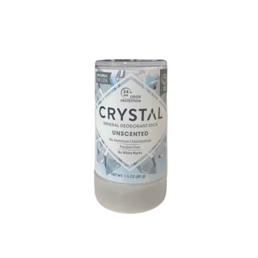 CRYSTAL Mineral Deodorant Stick Unscented Body Deodorant 24Hour Odor
