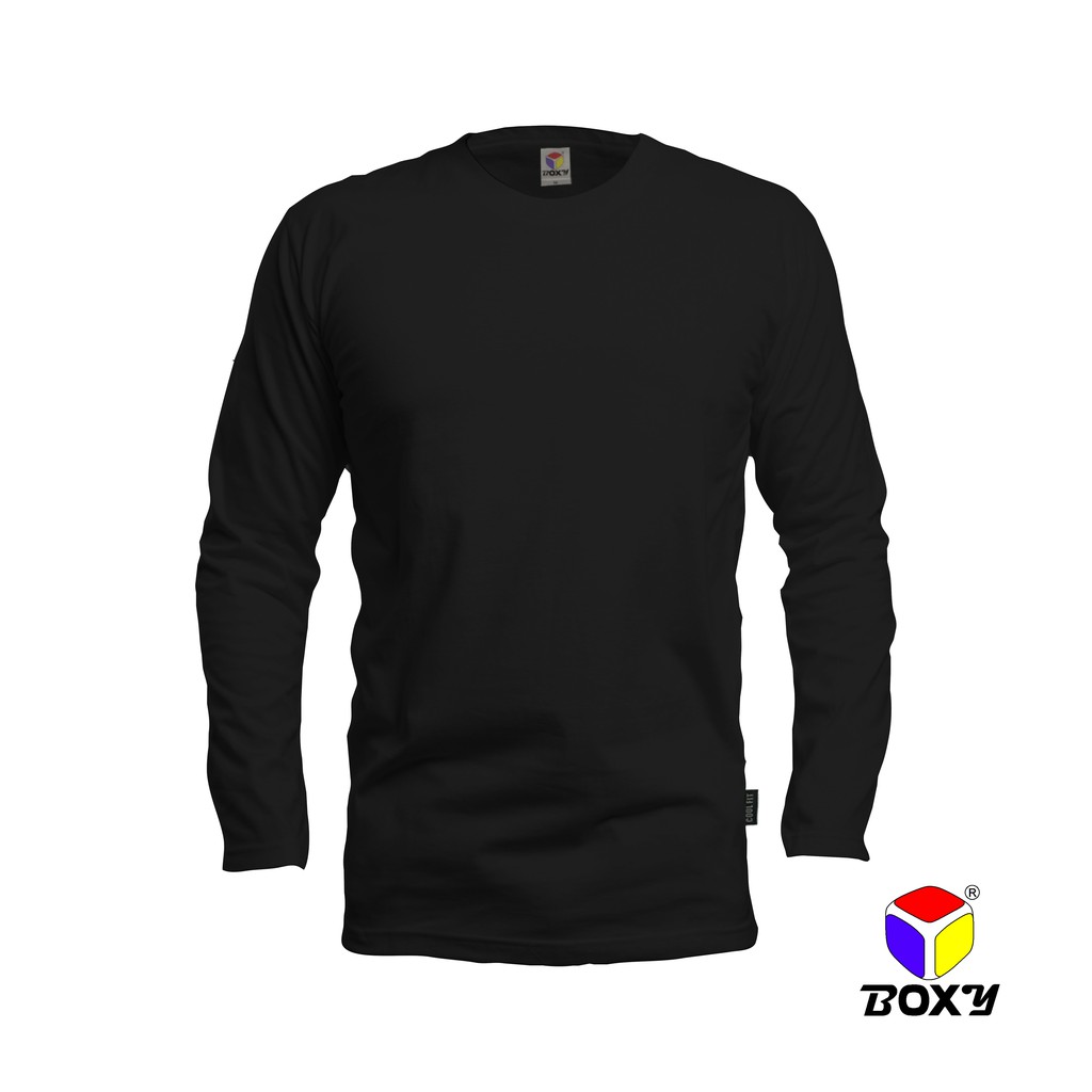 Men S Boxy Unisex Microfiber Long Sleeve T Shirt For Men And Baju Lengan Panjang Lelaki Men S Clothing Black Shopee Singapore